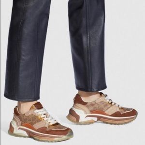 Coach C143 Leather Suede Runner